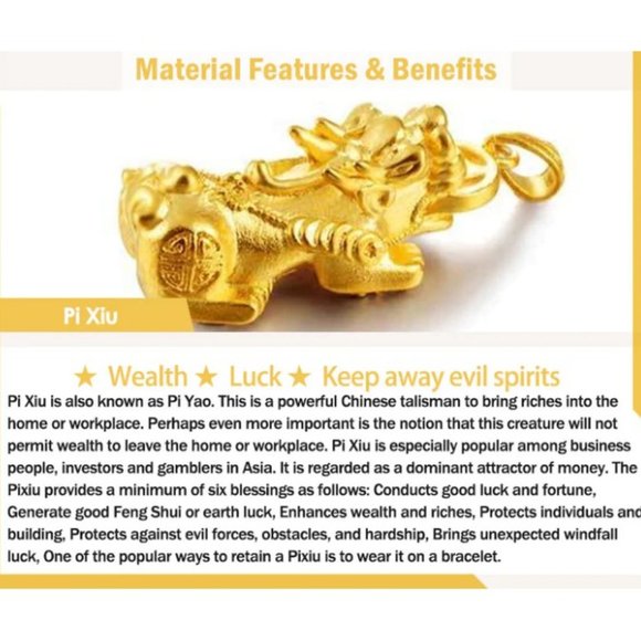 10mm Polished Dragon Vein Pixiu Dragon Spacer Protection Stretch Bracelet - Picture 5 of 9